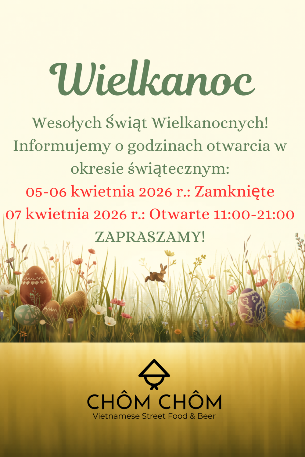 Radosnych Świąt Wielkanocnych